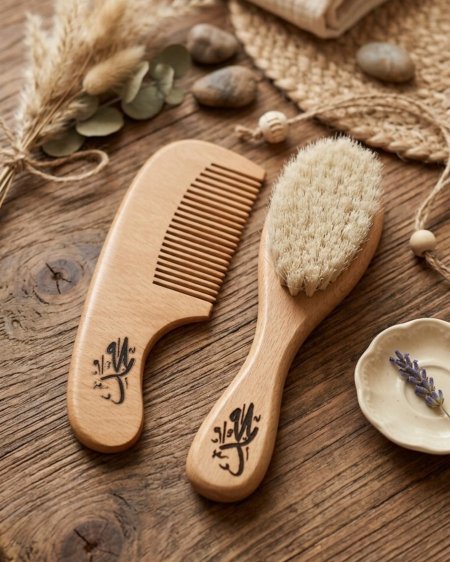 طقم مشط وفرشاة