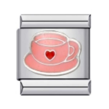 تشارم فضي فنجان قهوة